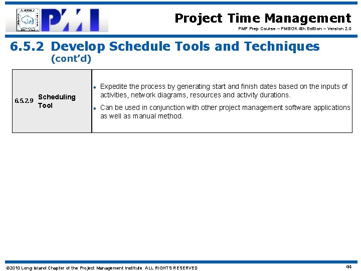 Project Time Management PMP Prep Course – PMBOK 4 th Edition – Version 2.