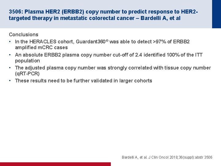 3506: Plasma HER 2 (ERBB 2) copy number to predict response to HER 2