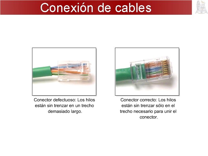 Conexión de cables 