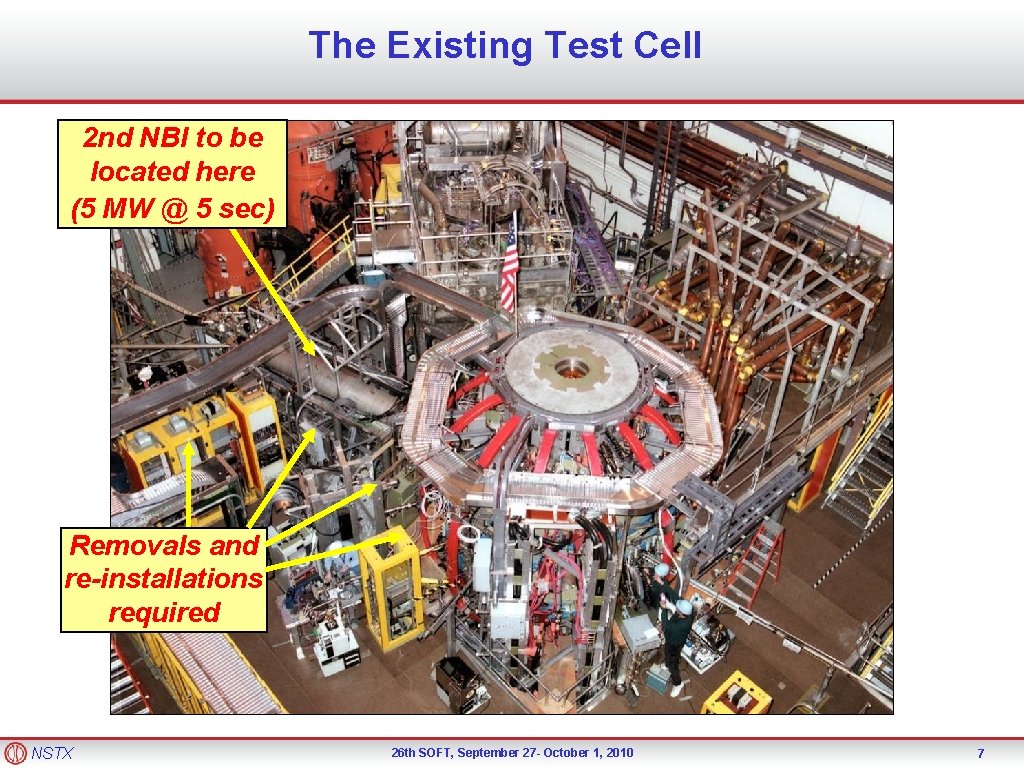 The Existing Test Cell 2 nd NBI to be located here (5 MW @