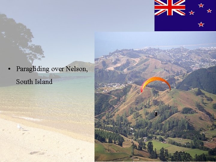  • Paragliding over Nelson, South Island 