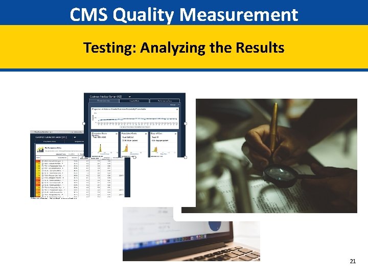 CMS Quality Measurement Testing: Analyzing the Results 21 