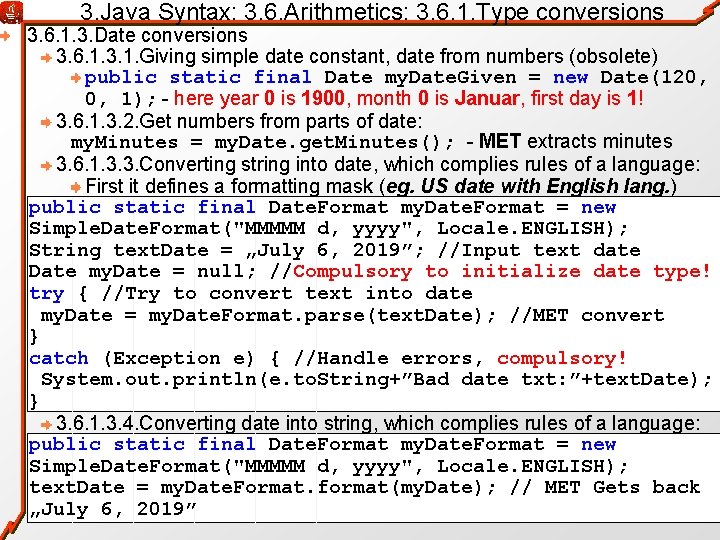3. Java Syntax: 3. 6. Arithmetics: 3. 6. 1. Type conversions 3. 6. 1.