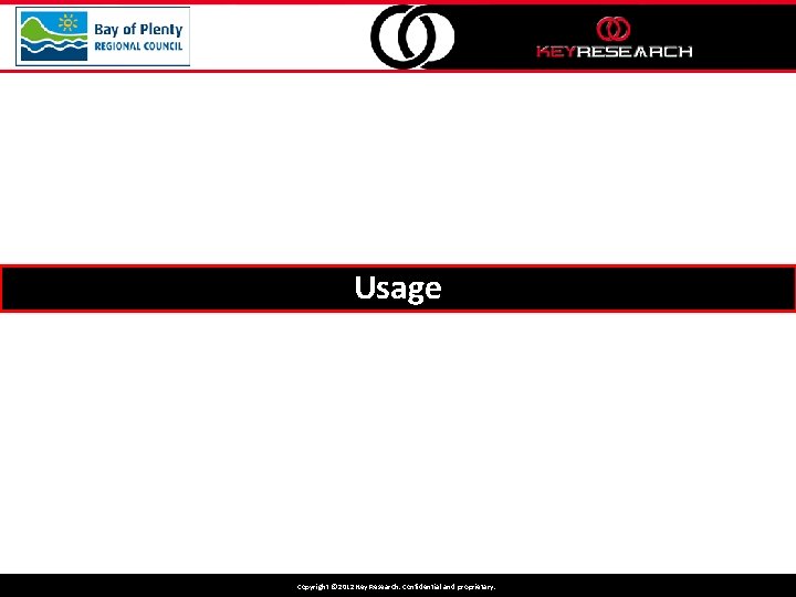 Usage Copyright © © 2012 Key Research. Confidential and proprietary. Copyright 