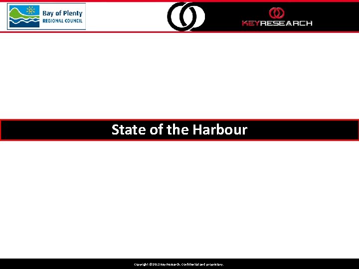State of the Harbour Copyright © © 2012 Key Research. Confidential and proprietary. Copyright