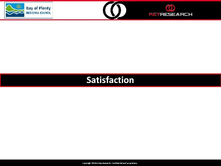 Satisfaction Copyright © © 2012 Key Research. Confidential and proprietary. Copyright 
