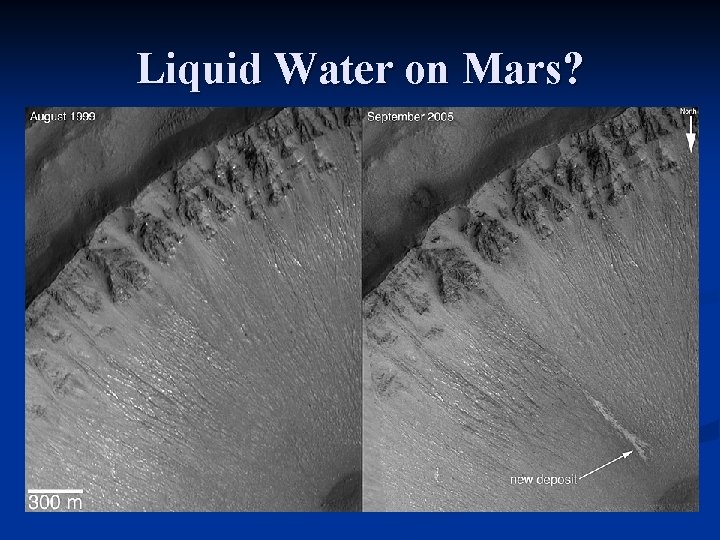 Liquid Water on Mars? 