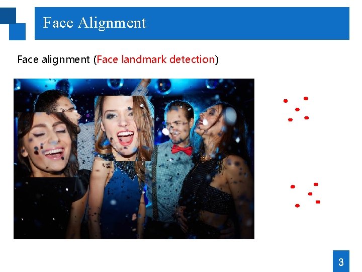 Face Alignment Face alignment (Face landmark detection) 3 Face Alignment Face alignment (Face landmark detection) 3