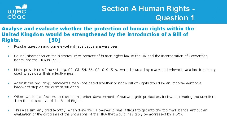Section A Human Rights Question 1 Analyse and evaluate whether the protection of human