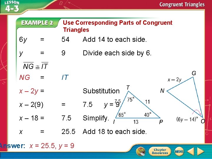 Identify Corresponding Congruent Parts Show that polygons ABCDE