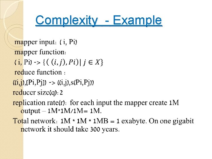 Complexity - Example 