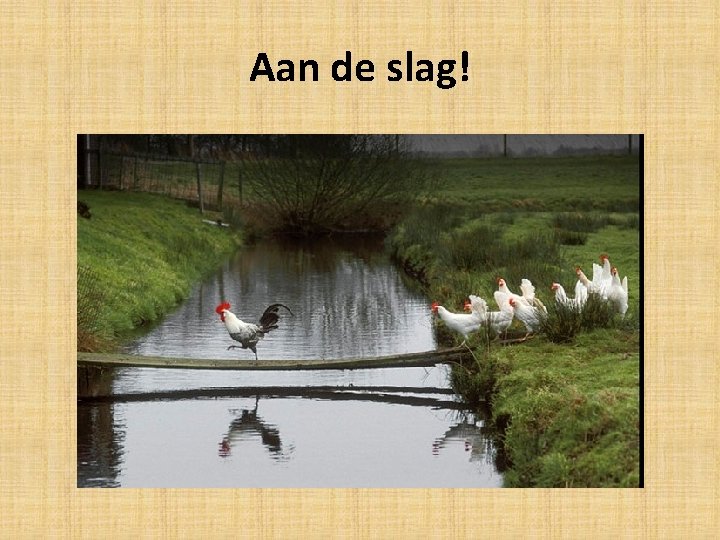 Aan de slag! 