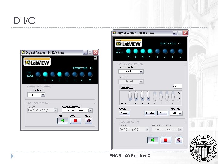 D I/O ENGR 100 Section C 
