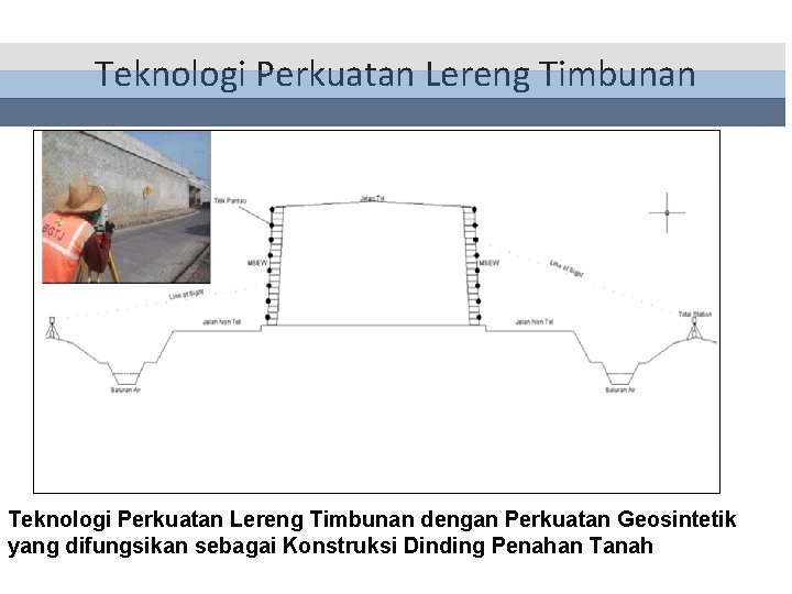 Teknologi Perkuatan Lereng Timbunan dengan Perkuatan Geosintetik yang difungsikan sebagai Konstruksi Dinding Penahan Tanah