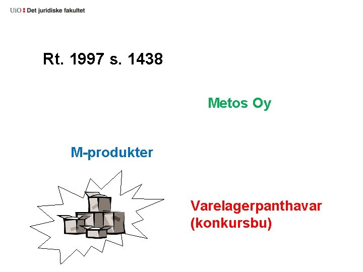 Rt. 1997 s. 1438 Metos Oy M-produkter Varelagerpanthavar (konkursbu) 