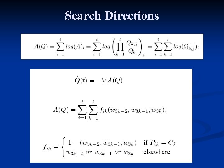 Search Directions 