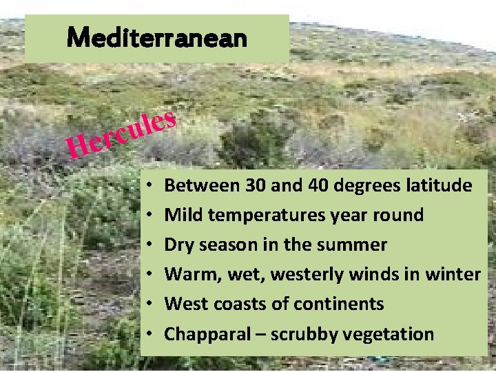 Mediterranean s e l rcu He • • • Between 30 and 40 degrees