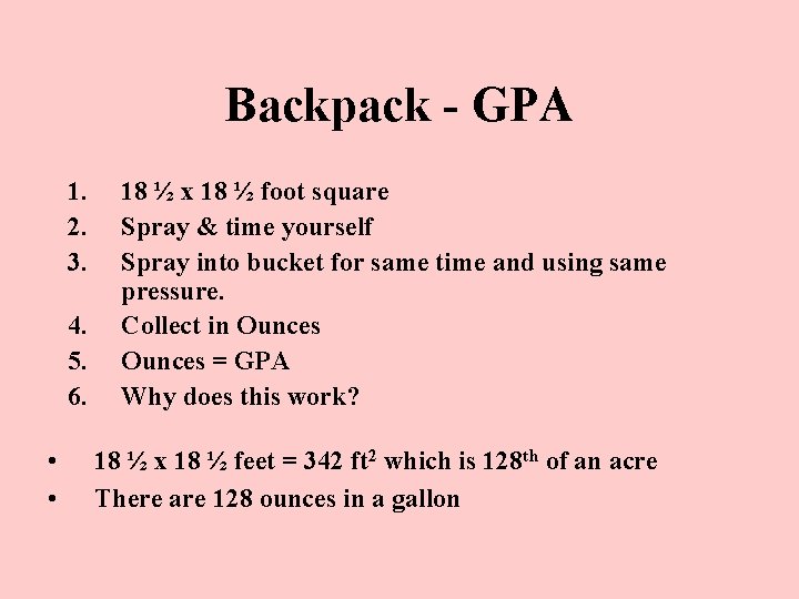 Backpack - GPA 1. 2. 3. 4. 5. 6. • • 18 ½ x