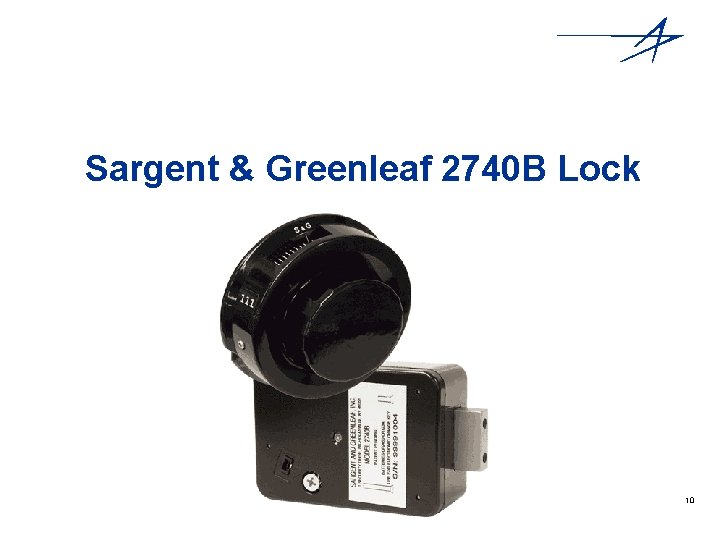 Sargent & Greenleaf 2740 B Lock 10 