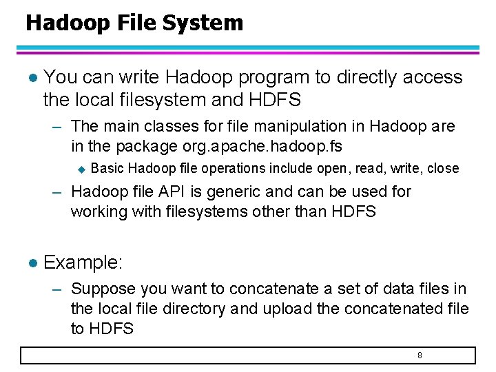 CSE 482 Big Data Analysis Lecture 20 Hadoop