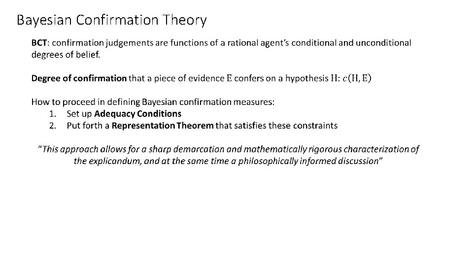 Bayesian Confirmation Theory 