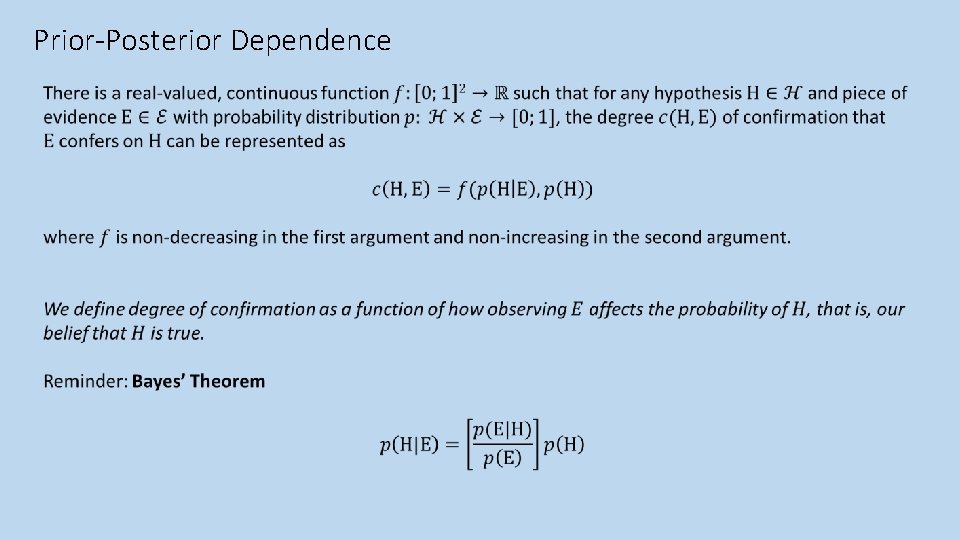 Prior-Posterior Dependence 