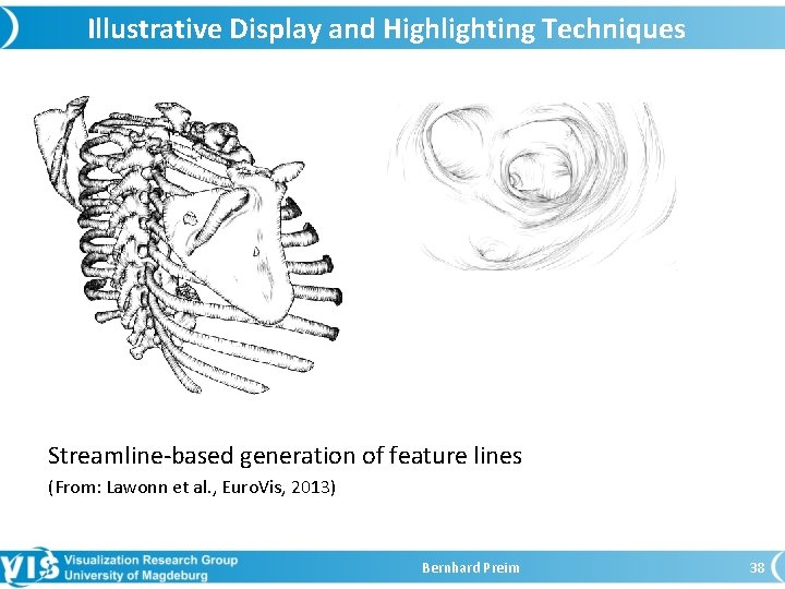 Illustrative Display and Highlighting Techniques Streamline-based generation of feature lines (From: Lawonn et al.