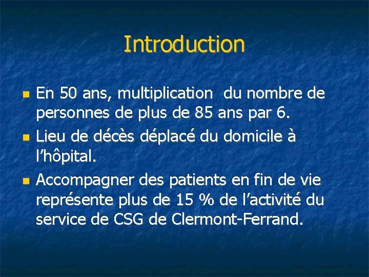 Introduction En 50 ans, multiplication du nombre de personnes de plus de 85 ans