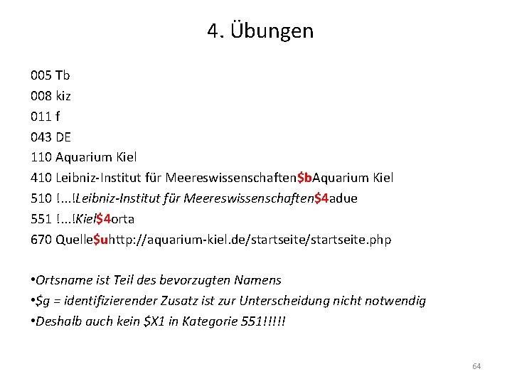 4. Übungen 005 Tb 008 kiz 011 f 043 DE 110 Aquarium Kiel 410