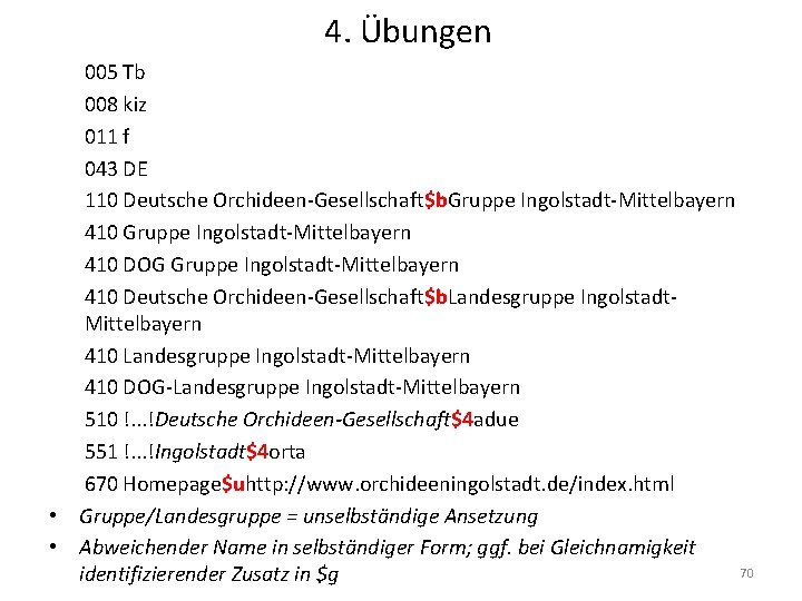 4. Übungen 005 Tb 008 kiz 011 f 043 DE 110 Deutsche Orchideen-Gesellschaft$b. Gruppe