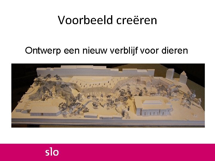 Voorbeeld creëren Ontwerp een nieuw verblijf voor dieren 