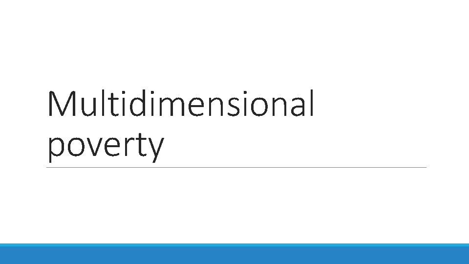 The relationship between poverty and subjective wellbeing in