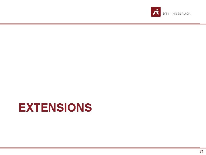 EXTENSIONS 71 