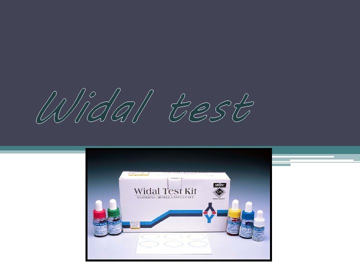Widal test 