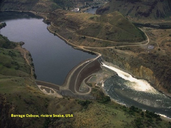 Barrage Oxbow, rivière Snake, USA 