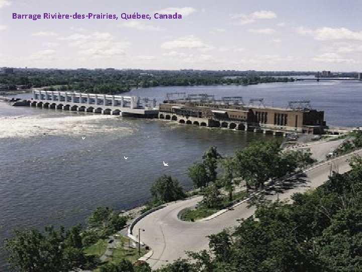 Barrage Rivière-des-Prairies, Québec, Canada 