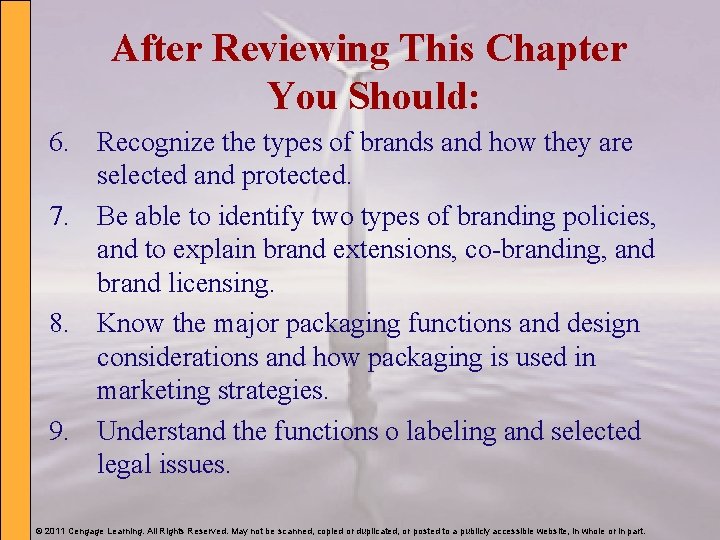 After Reviewing This Chapter You Should: 6. Recognize the types of brands and how