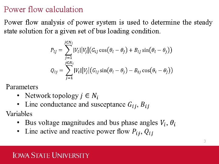 Power flow calculation Power flow analysis of power system is used to determine the
