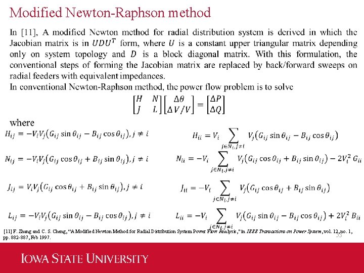 Modified Newton-Raphson method [11] F. Zhang and C. S. Cheng, “A Modified Newton Method