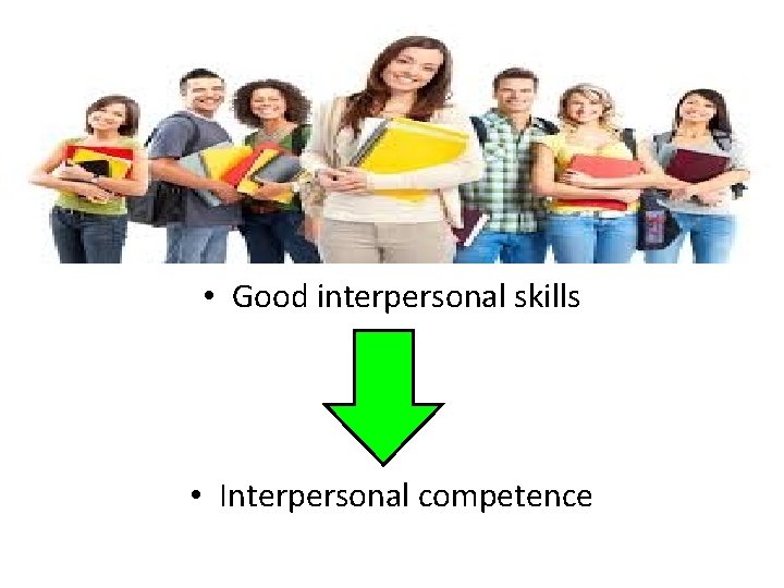  • Good interpersonal skills • Interpersonal competence 