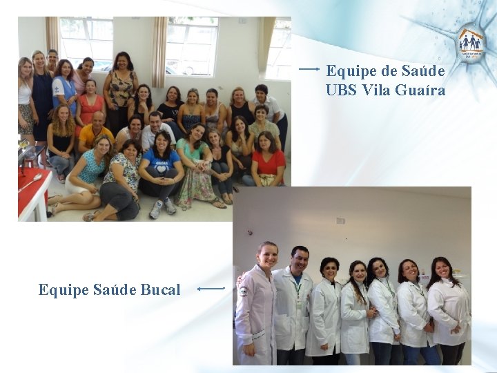 Equipe de Saúde UBS Vila Guaíra Equipe Saúde Bucal 