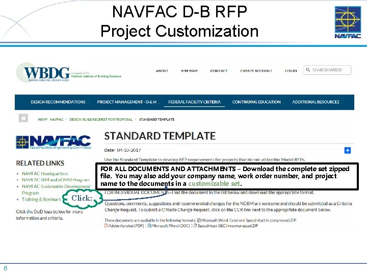 NAVFAC D-B RFP Project Customization FOR ALL DOCUMENTS AND ATTACHMENTS – Download the complete