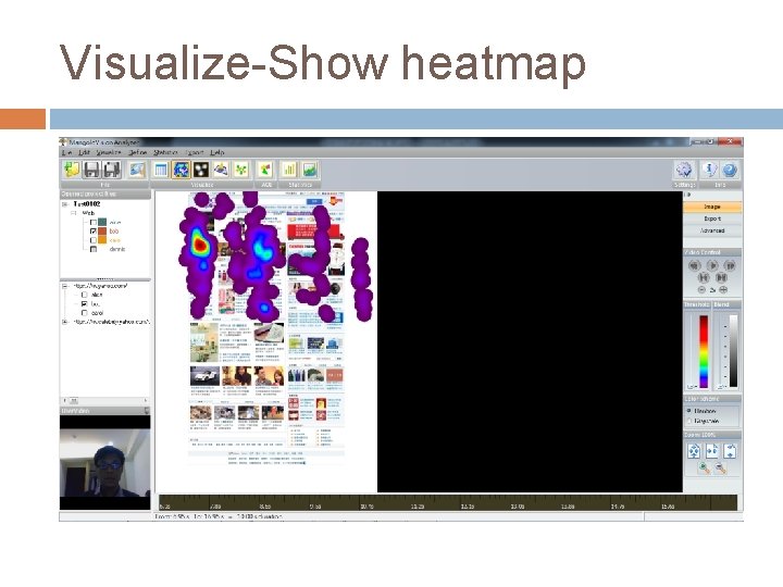 Visualize-Show heatmap Visualize-Show heatmap
