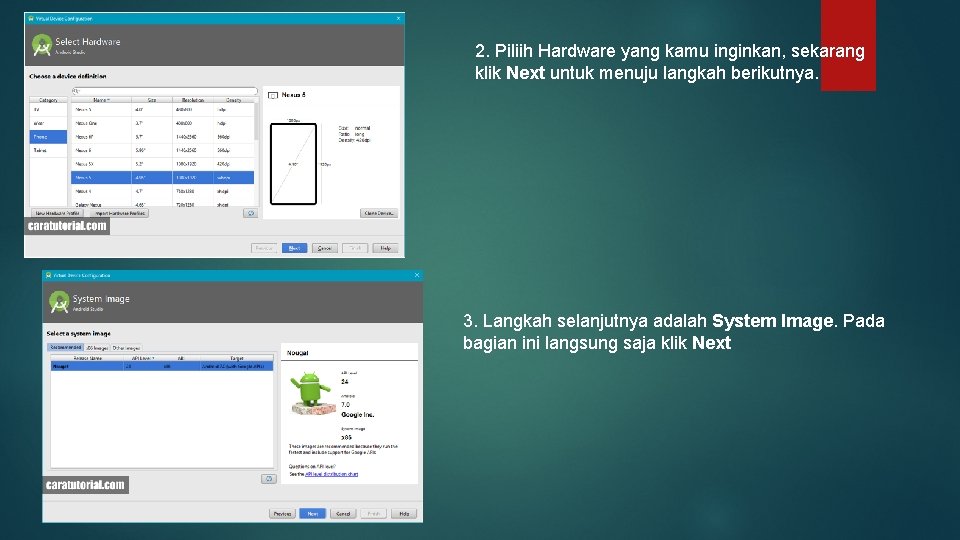 2. Piliih Hardware yang kamu inginkan, sekarang klik Next untuk menuju langkah berikutnya. 3.