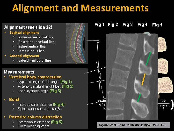 Alignment and Measurements Alignment (see slide 12) • • Fig 1 Fig 2 Fig