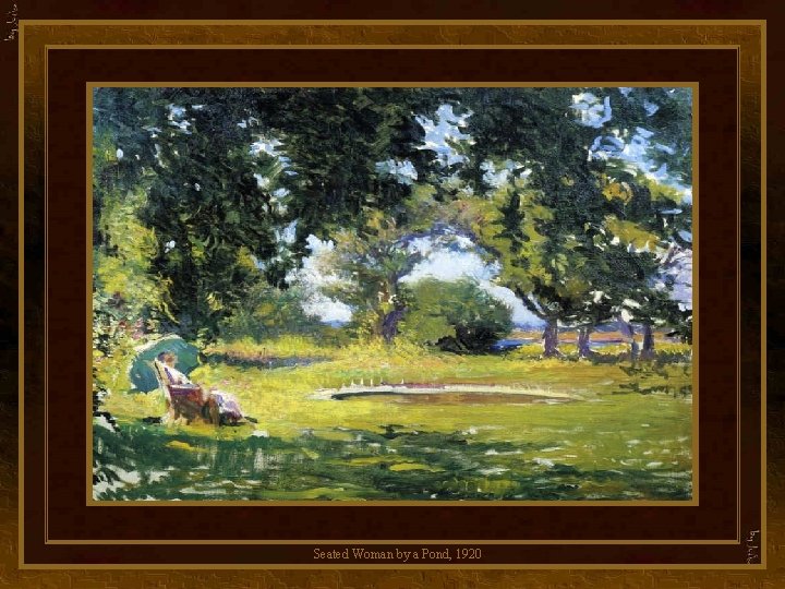 Seated Woman by a Pond, 1920 
