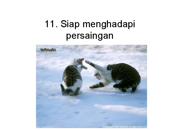 11. Siap menghadapi persaingan 