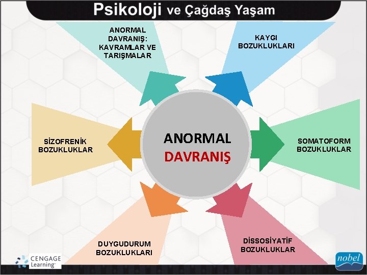 ANORMAL DAVRANIŞ: KAVRAMLAR VE TARIŞMALAR KAYGI BOZUKLUKLARI ANORMAL DAVRANIŞ SİZOFRENİK BOZUKLUKLAR DUYGUDURUM BOZUKLUKLARI SOMATOFORM