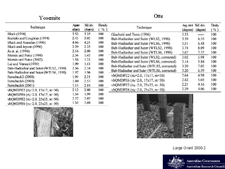 Yosemite Otte Large Grant 2000 -2 