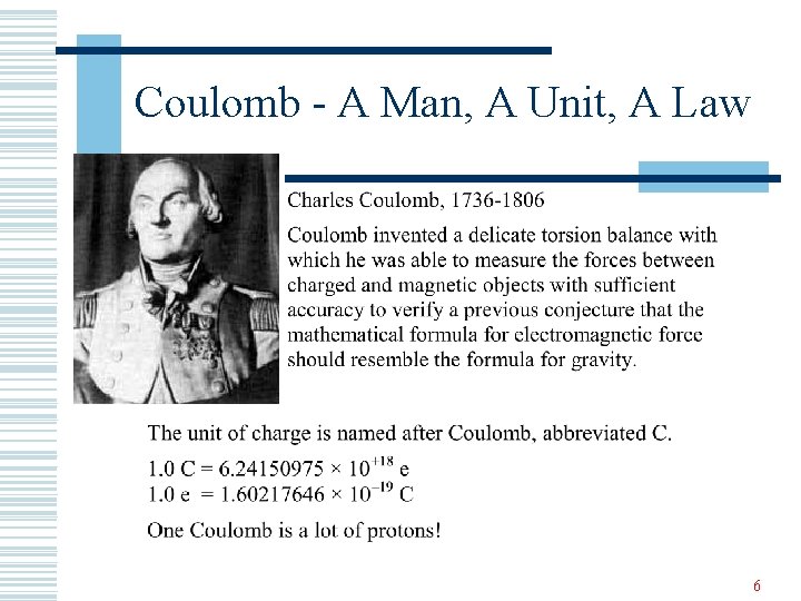 Coulomb - A Man, A Unit, A Law 6 